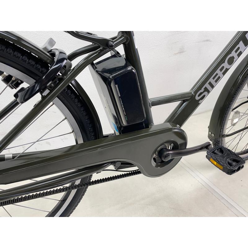 Ｄ201　★整備済み　中古電動自転車★ブリヂストン　ステップクルーズ【26インチ　カーキ　6Ah】 BRIDGESTONE（ブリヂストン） 【電動アシスト自転車 中古