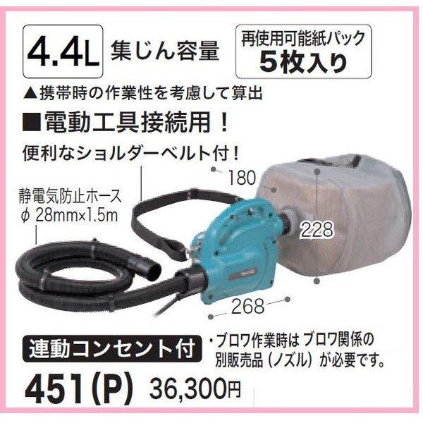 セール価格 マキタ 451 P 携帯用集じん機 集塵容量4.4L auroragardens.
