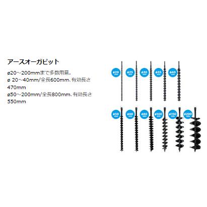 マキタ（makita） A-71657 アースオーガビット φ100mm ピン止め