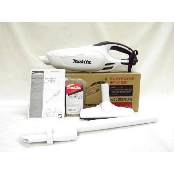 マキタ(Makita) 充電式クリーナ 18V CL182FDZW ホワイト マキタ 18V充電式クリーナ 紙パック式 本体のみ CL182FDZW