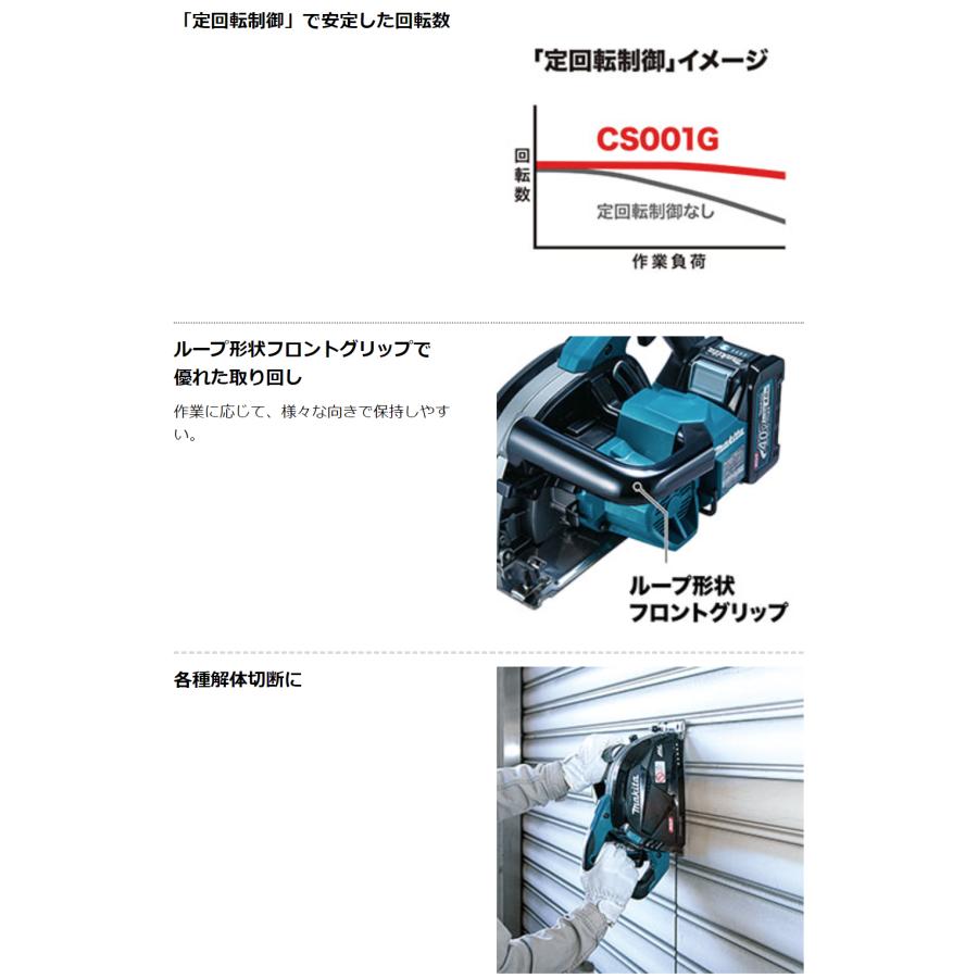 【マキタ】40V充電式チップソーカッター　まるのこ　フルセット マキタ HS006G 125mm 40V 充電式マルノコ(鮫肌チップソー付) 際切り