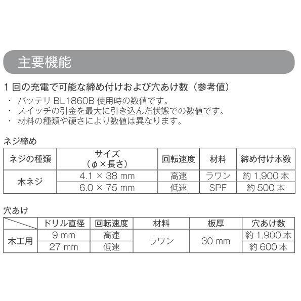 2個セット マキタ 18V BL1860B 大容量 6.0Ah 互換バッテリー マキタ DF487DRGX 18V 充電式ドライバドリル 本体+6.0Ah