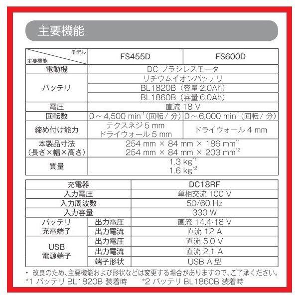 マキタ マキタ FS600DRG (青) 18V充電式スクリュードライバ 6000
