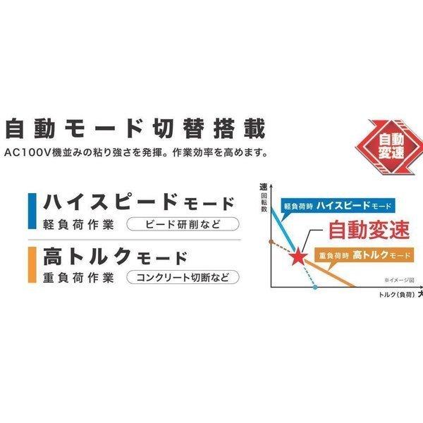 マキタ GA404DZN +純正ケース 18V 100mm充電式ディスクグラインダ  本体+ケース｜techno-k｜06