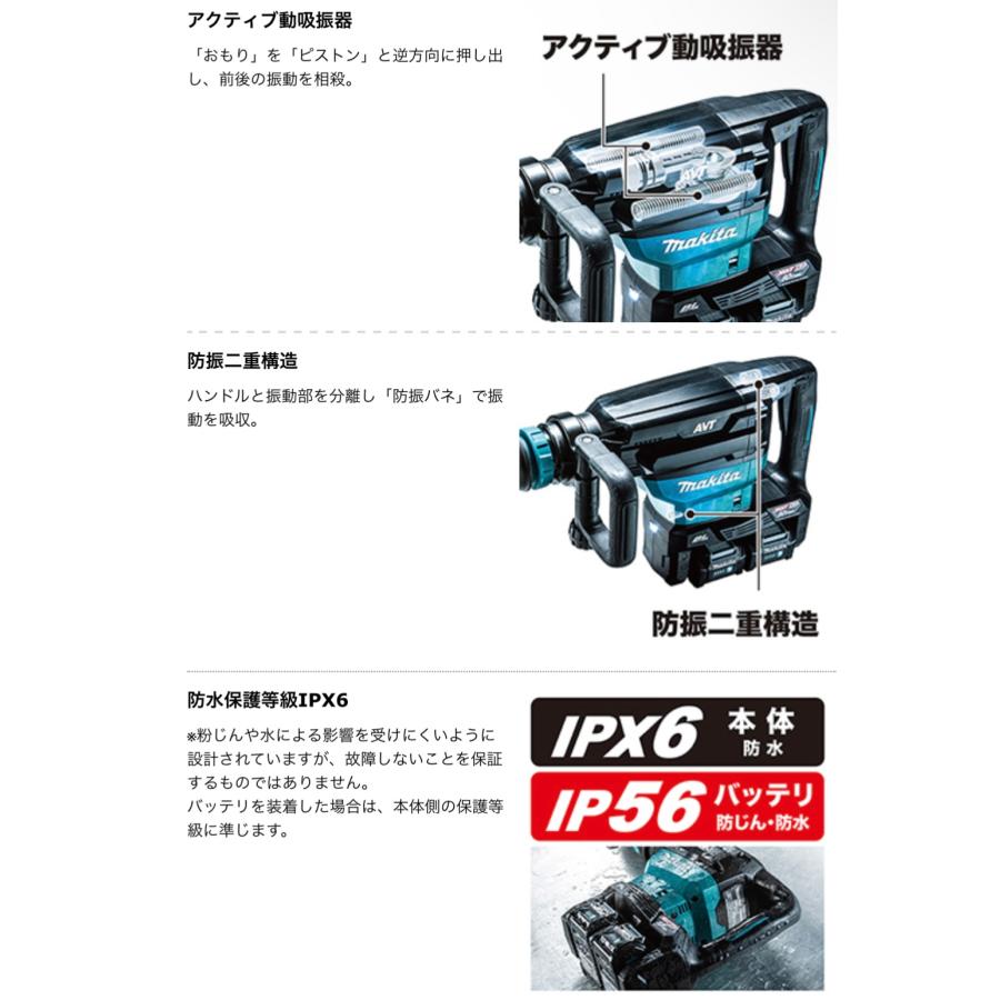 マキタ（makita） HM002GZK 40V 充電式ハンマ 本体＋ケース : パワー