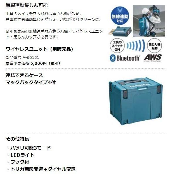 マキタ（makita） HR001GDXVB 40V 充電式ハンマドリル 本体+集じん 