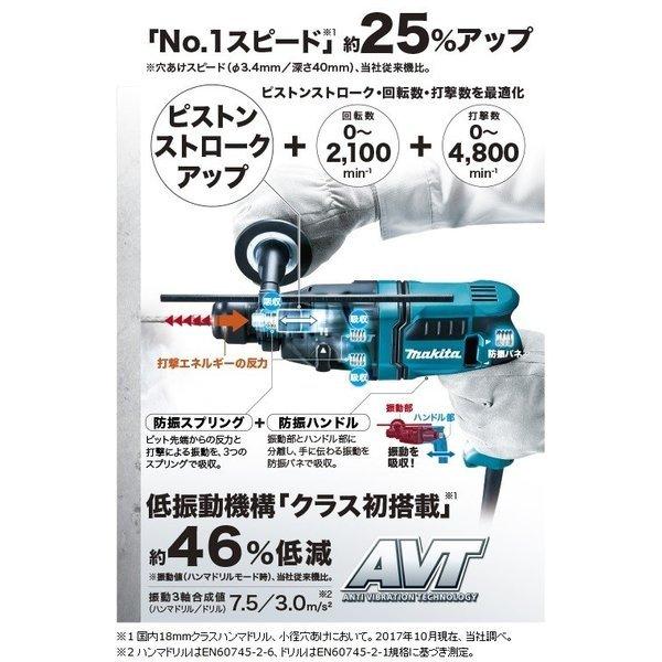 マキタ（makita） 18mm ハンマドリル HR1841F (AVT) SDSプラスシャンク