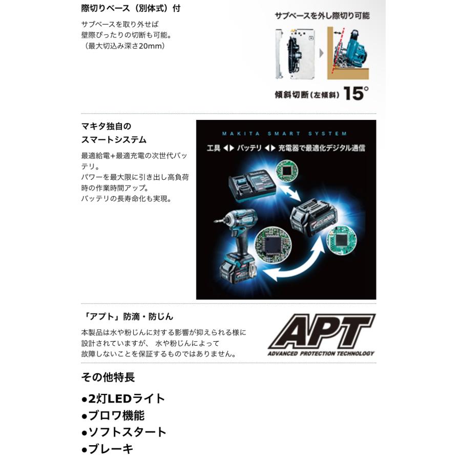 マキタ HS006GZ + ケース 40Vmax 125mm充電式マルノコ 本体+ マキタ HS006GZ + ケース 40Vmax 125mm充電式マルノコ 本体+
