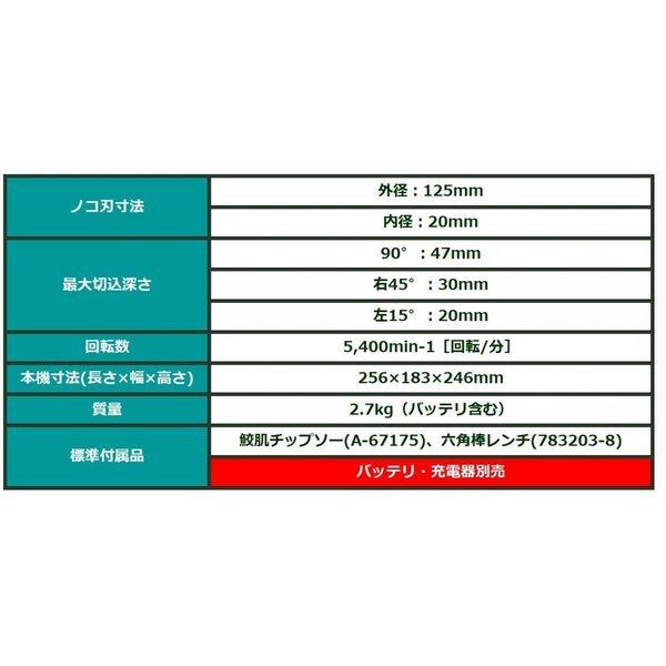 マキタ（makita） 125mm 18V 充電式マルノコ HS475DZ 本体のみ 鮫肌