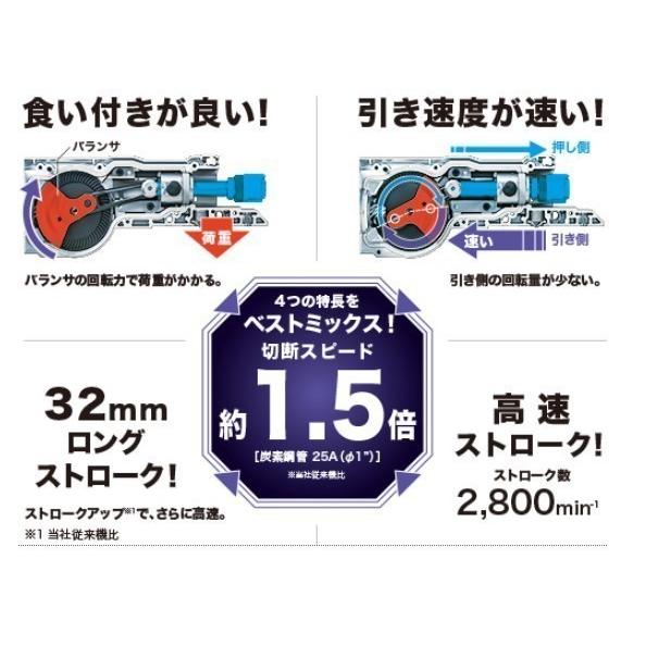 マキタ（makita） JR186DZ + 純正ケース 18V 充電式レシプロソー 本体