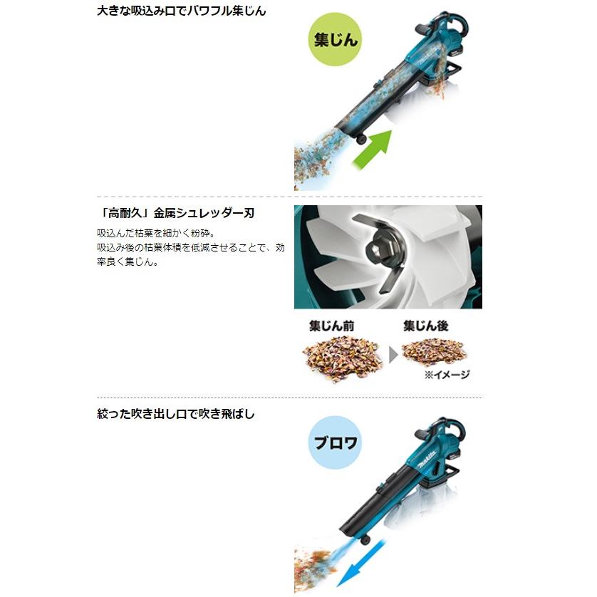 マキタ MUB187DZ + A-75524 18V 充電式 ブロワ 本体+ワイド マキタ MUB187DZ + A-75524 18V 充電式 ブロワ 本体+ワイド