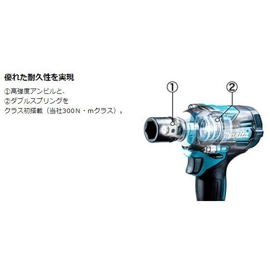 マキタ TW004GRDX (注意　バッテリー1本仕様） 40V 充電式インパクトトレンチ 　本体+2.5Ahバッテリー1本+充電器(DC40RA)+ケース　｜techno-k｜05