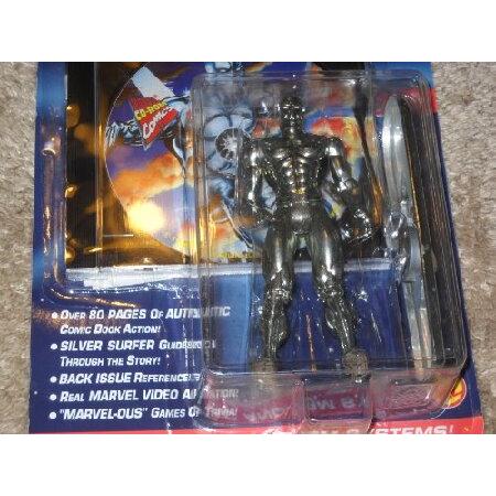 Marvel Comics THE SILVER SURFER Interactive CD-ROM Comic Book with 5" Silver Surfer Action Figure_3