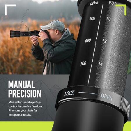 ハイパワー 420-1600mm f/8.3 HD マニュアル望遠レンズ Nikon D500 D600 D610 D700 D750 D800e D810 D810a D850 D3400 D5000 D5100 D520 0, D53 ハイパワー 420-1600mm f/8.3 HD マニュアル望遠レンズ Nikon