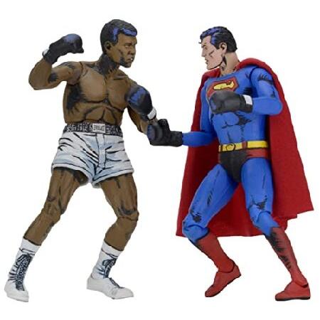 NECA DC Comics Superman vs Muhammad Ali Special Edition Action Figure (2 Pack)， 7"