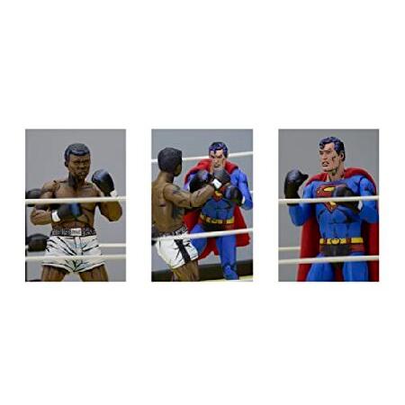 NECA DC Comics Superman vs Muhammad Ali Special Edition Action Figure (2 Pack)， 7"