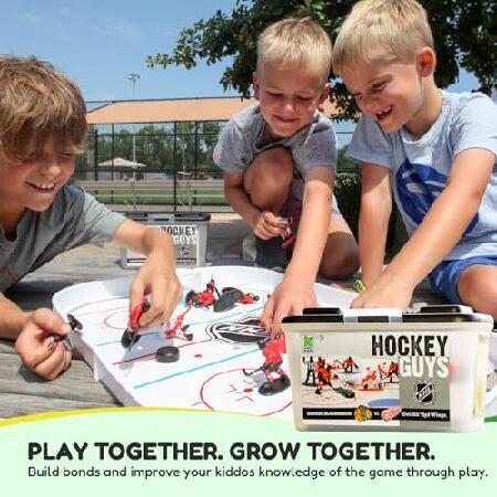 Kaskey Kids NHL Hockey Guys， Penguins vs. Flyers， 27 Pieces in Each Set， Includes 2 Teams， Accessories， and Travel Storage Case， Nostalgic Sports Acti_4