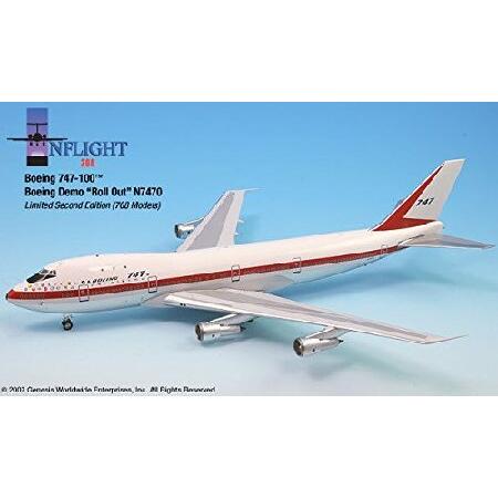 Rollout Livery Boeing 747-100 飛行機ミニチュアモデル N7470