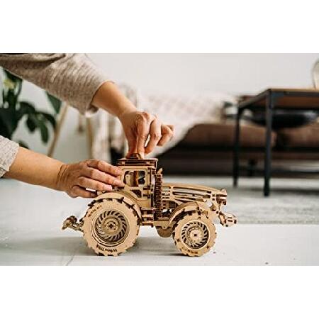 Woodtrick ウッドトリック トラクター 木製3Dパズル : テクノ