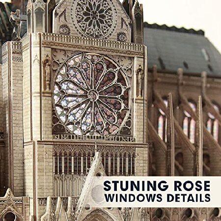 (Large Notre Dame de Paris for lovers) - CubicFun 3D Architecture Model Kits Puzzle Challenge for Adults，as Hobbies Gifts，Notre Dame de Paris France_1