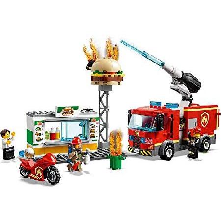 レゴ LEGO City Burger Bar Fire Rescue 60214 Building Kit， 2019 (327 Pieces)_2