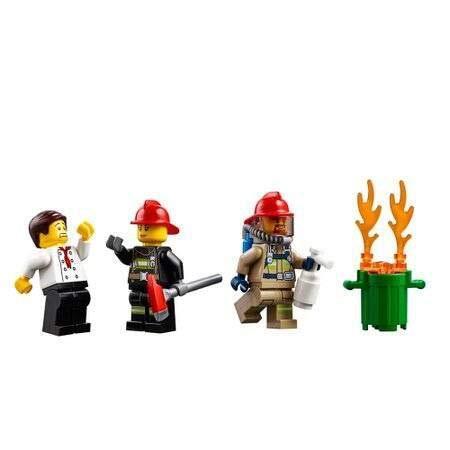 レゴ LEGO City Burger Bar Fire Rescue 60214 Building Kit， 2019 (327 Pieces)_3