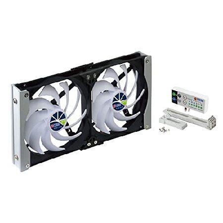 TITAN- TTC-SC20 車中泊／キャンピングカーファン/キャンパー/冷蔵庫排熱/IP55防水防塵ファン搭載/自動温度制御/スピードコントローラー付き/ダブルファン (90mm | 