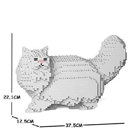 JEKCA ジェッカブロック ペルシャ猫 ホワイト 02S-M01_1