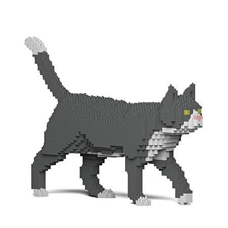 JEKCA ジェッカブロック タキシード猫 グレー 02S Sculptor_4