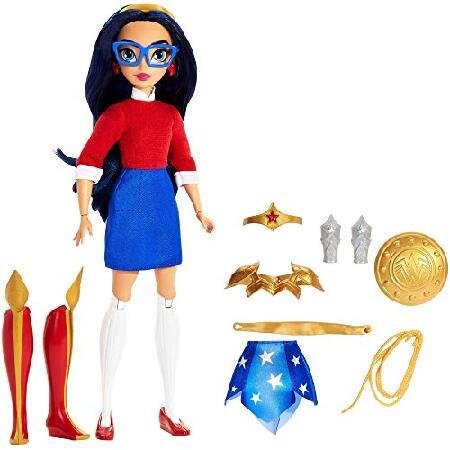 DC SUPER HERO GIRLS， Wonder Woman Teen to Super Hero Life Action Doll (approx.11-in) with Outfits and 9 Removable Accessories， Fully Articulated for A_1