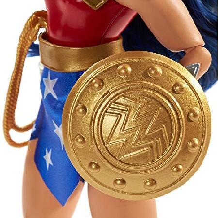 DC SUPER HERO GIRLS， Wonder Woman Teen to Super Hero Life Action Doll (approx.11-in) with Outfits and 9 Removable Accessories， Fully Articulated for A_3