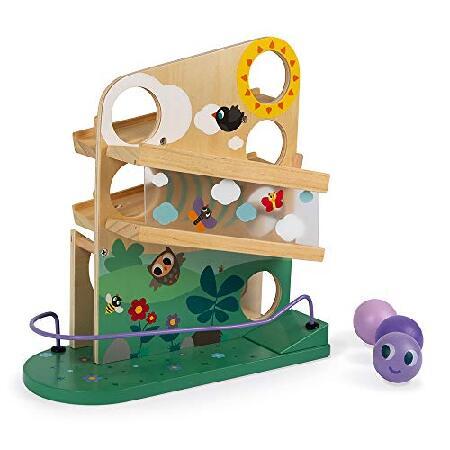 Janod Wooden Caterpillar Ball Track - Ages 12+ Months - J08055 | 