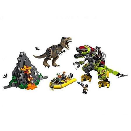 レゴ LEGO Jurassic World T. rex vs Dino Mech Battle 75938 (716 Pieces)の画像