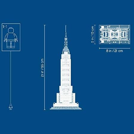 レゴ LEGO Architecture Empire State Building 21046 New York City Skyline Architecture Model Kit for Adults and Kids, Build It Yourself Model Skyscrapeの画像