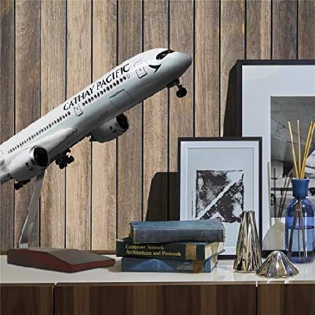 18インチ 1:160 飛行機モデル HK キャセイパシフィックエアバス350 LEDライト付き (タッチまたはサウンドコントロール) 装飾やギフトに_1