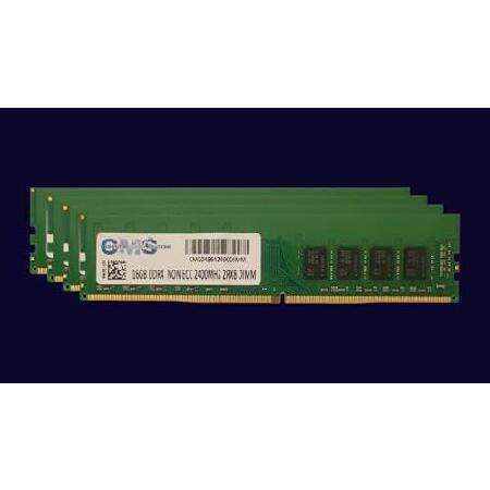 【値下げ中！】PCメモリ CMS 64GB (16GB x 4) DDR4 CMS 64GB (4X16GB) DDR4 19200 2400MHZ Non-ECC DIMM メモリー RAM
