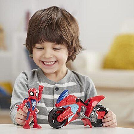 Playskool Heroes Sha Mega Mini Motorcycle Spidermanの画像