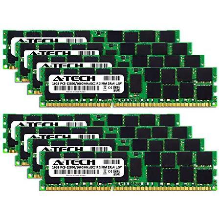 A-Tech 128GB ECC レジスタードメモリキット HP Z420 ワークステーション用 (8 x 16GB) ECC RDIMM DDR3 PC3-12800 1600MHz 240ピン DIMM 2Rx4 1.5V デュアルランの画像