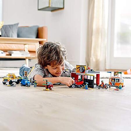 レゴ LEGO City Tuning Workshop Toy Car Garage 60258， Cool Building Set for Kids， New 2020 (897 Pieces)