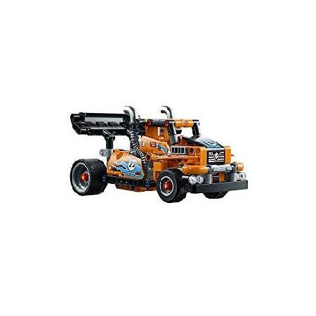LEGO Technic Race Truck 42104 Pull-Back Model Truck Building Kit， New 2020 (227 Pieces)_4