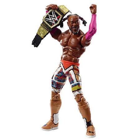 WWE Kofi Kingston Elite Collection Wrestlemania 35 Action Figure with Deluxe Articulation， Life-Like Detail， Authentic Ring Gear， Swappable Hands ＆ A_2