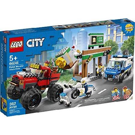 レゴ LEGO City Police Monster Truck Heist 60245 Police Toy， Cool Building Set for Kids， New 2020 (362 Pieces)_3
