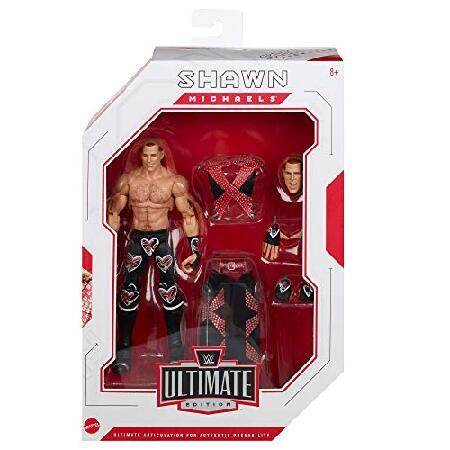WWE Ultimate Edition 6-Inch Shawn Michaels Action Figure With Entrance Gear, Extra Heads ＆ Swappable Handsの画像