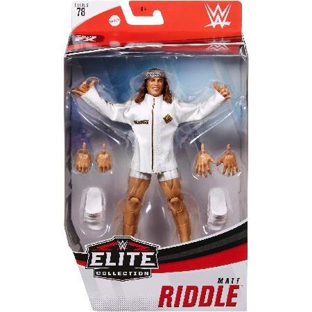 WWE Matt Riddle Elite Series #78 Deluxe Action Figure with Realistic Facial Detailing, Iconic Ring Gear ＆ Accessoriesの画像