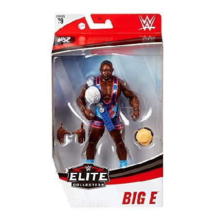WWE Big E Elite Series #79 Deluxe Action Figure with Realistic Facial Detailing， Iconic Ring Gear ＆ Accessories_2