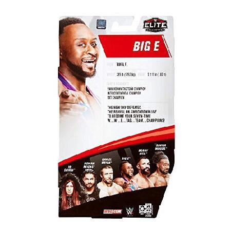 WWE Big E Elite Series #79 Deluxe Action Figure with Realistic Facial Detailing， Iconic Ring Gear ＆ Accessories_5