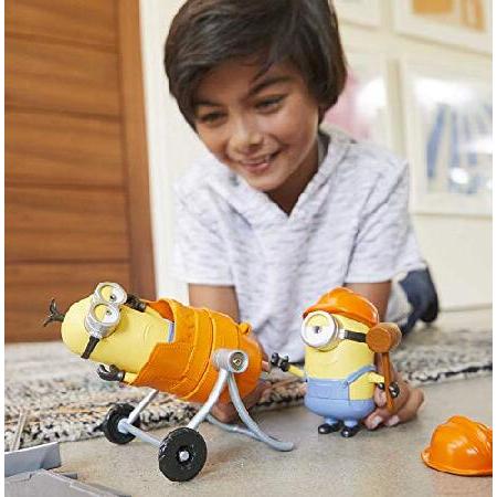 Minions: The Rise of Gru Movie Moments Mixed Up Minions: Approx 4-in Action Figure Interactive Toy with Articulation ＆ Movie Scene Construction Acces_1