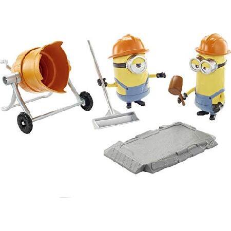 Minions: The Rise of Gru Movie Moments Mixed Up Minions: Approx 4-in Action Figure Interactive Toy with Articulation ＆ Movie Scene Construction Acces_5