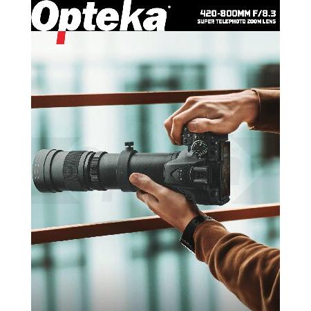 Opteka 420-800mm (2X- 840-1600mm) f/8.3 HD 望遠ズームレンズ