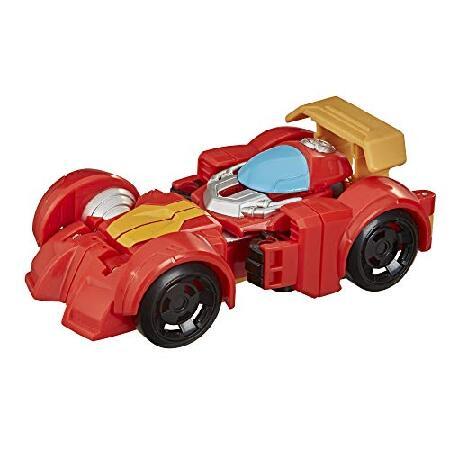 Hasbro - Transformers Playskool Heroes Rescue Bots Academy Hot Shot Converting Toy Robot, 4.5-Inch Collectible Action Figure Toy for Kids Ages 3 and Up, Red